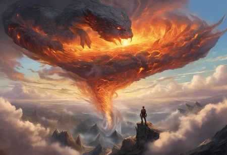 (masterpiece:1.2), (best quality,:1.2), 8k, HDR, ultra detailed, (drawing), vibrant color
Harmony of elemental energies.
Ultimate display of elemental mastery. Encompass all four elements in a harmonious and creative way. Showcase (the essence of air), (the beauty and power of water), (the intensity of fire) and (the strength and solidity of earth).
Air might be expressed with floating islands, gentle breezes, flying creatures, or ethereal, sky-bound realms.
Water might be expressed with Imagine serene lakes, raging seas, water elemental creatures, or underwater realms.
Fire might be expressed with volcanic landscapes, fiery creatures, or hot waifus.
Earth might be expressed with majestic mountains, lush forests, cavernous underground realms, or earthy creatures.