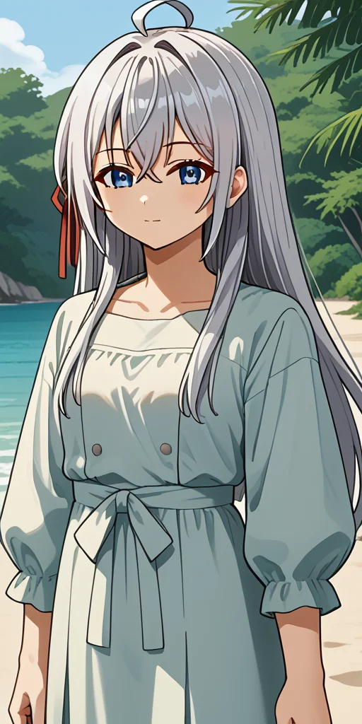girl, Alya, anime style, <lora:10_Alisa_Alya_Mikhailovna_Kujou_from_Alya_Sometimes_Hides_Her_Feelings_in_Russian:1>, summer, long hairs