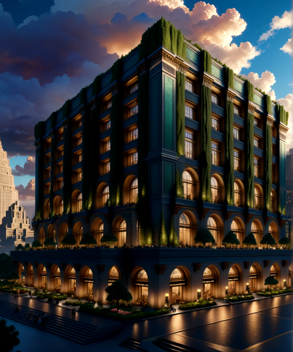 score_9, score_8_up, score_7_up,
<lora:Sumerian_Architecture_(Architecture)_(SDXL)_(AD):0.8> SSumerian, scenery, building, city, cityscape, monumental architecture, architecture,
8K, In'ei, chiaroscuro, soft natural volumetric cinematic perfect light, perfect depth of field shot, ray tracing, photometry, beautiful, subsurface scattering, idealized modern city, busy city center, parks and greenery areas, parks, plazas, skyscrapers, hyper detailed, art by Thomas Kinkade, detailed background, detailed photographic fluffy anime clouds, Unreal Engine, CGI render, absurdly detailed, modern era photograph, masterclass oil painting,
BREAK zPDXL, zPDXLxxx, <lora:wowifierXL:0.2> art by mooncryptowow <lora:sdxl_lightning_8step_lora:0.4> <lora:detailed_notrigger:0.5>