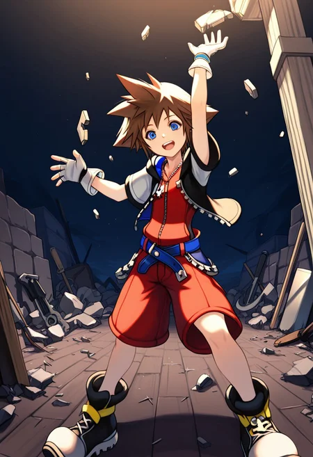 masterpiece, best quality, break, sora_kh1,smail, cute,