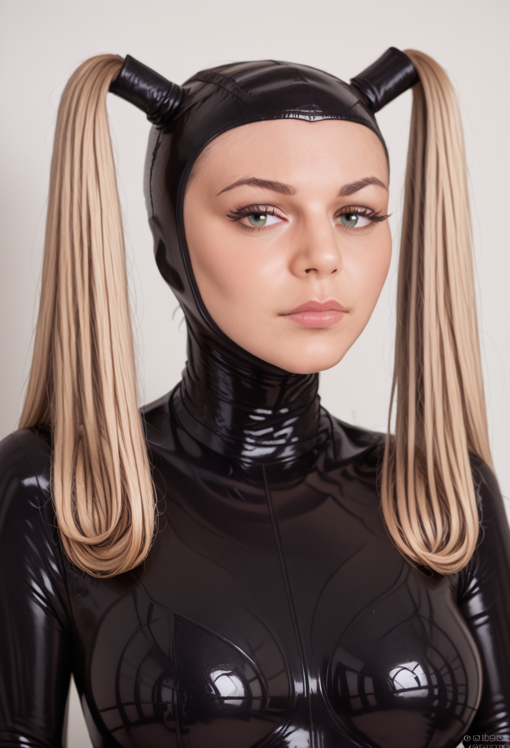 score_9, score_8_up, score_7_up, score_6_up, score_5_up, score_4_up, BREAK
<lora:openFacedHoodPony:1.0>,
,openFacedHood,  blonde pigtailsHair ,
1girl, solo, portrait photo of a of the most beautiful woman wearing black catsuit and  openFacedHood, , solid white background<lora:openFacedHood:1.0>,  closeup, focus on face, face focus, large breasts,
