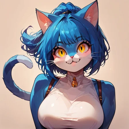 Audr3yC4t, blue anthro cat,