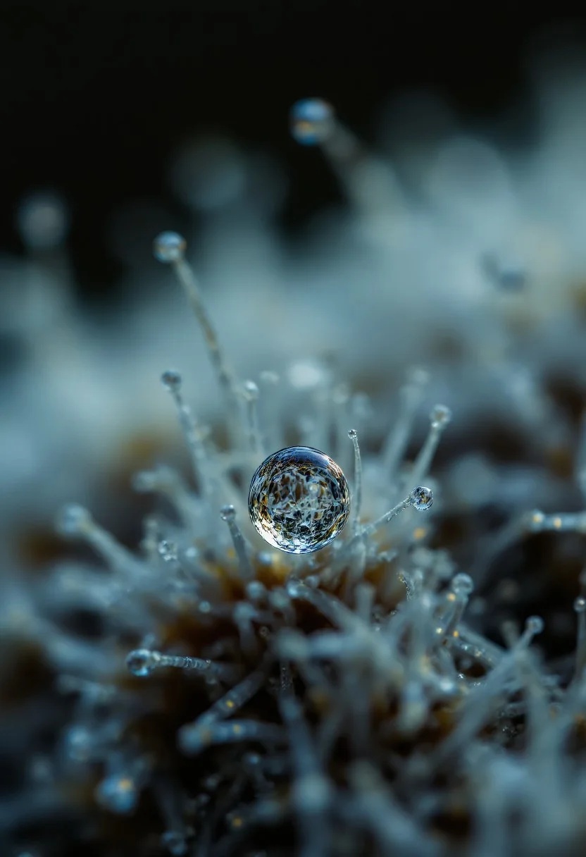 Macro shots of a water drop