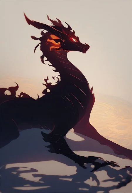 score_9, score_8_up, score_7_up, score_6_up, score_5_up, score_4_up, best quality, high quality, masterpiece, <lora:Shadow_Style_for_Pony:1> Palm sized, shadow dragon, black silhouette, red and gold flame swirling in the background, sitting on a hand,