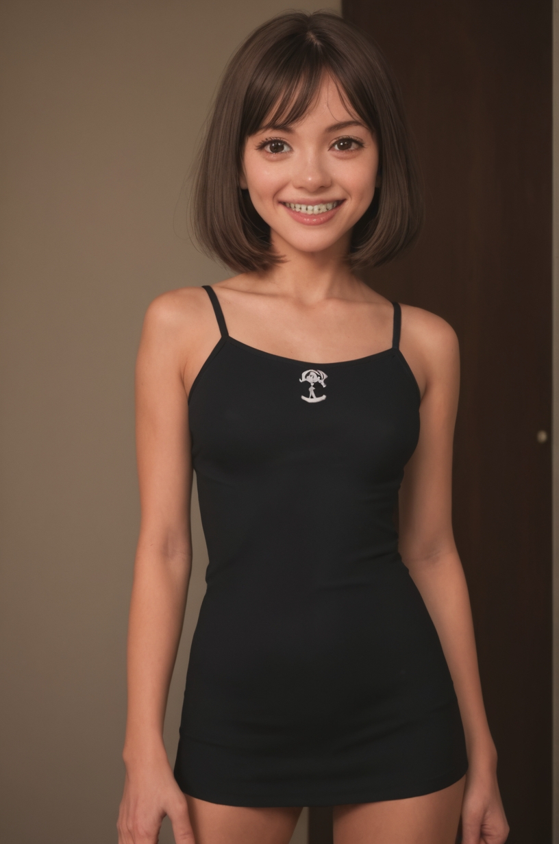 Stable_Yogis_PDXL_Positives, looking at viewer, 1girl, tanaka hime, himehina channel ,cowboy shot smile <lora:Braces_Only:1.0><lora:ttokgirls:0.05>