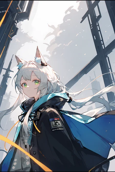 (score_9,score_8_up,score_7_up),<lora:Rosmontis(Arknights)-v1:1>,Rosmontis(Arknights),1girl,rosmontis (arknights),animal ears,solo,long hair,green eyes,letterboxed,cat ears,white hair,earpiece,animal ear fluff,closed mouth,gloves,cat girl,hood,black gloves,jacket,bangs,holding,upper body,black jacket,cloak,
good feet,anime,NSFW,expressive,amazing quality,ultra hd 32k,