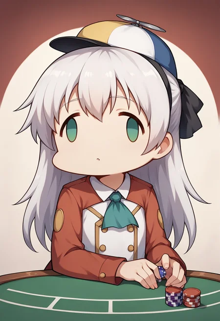 score_9, score_8_up,score_7_up,score_6_up, source_anime,  
BREAK
casino,poker chip, poker table, 
BREAK
fx-face, face_of_the_people_who_sank_all_their_money_into_the_fx_(meme), NSHappyCap, wearing NSHappyCap, cap,zeroElie, black hairband, hair ribbon, long hair, ascot, uniform, long red sleeves, white dress, pencil skirt, belt, black pantyhose, upper body,
<lora:sdxl-fxface-pony:0.75>  
<lora:NSHappyCap:1>  
<lora:elie-pdxl-nvwls-v1:0.8>