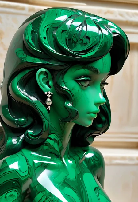 princess silhouette, dramatic, sharp outlines, high contrast, masterpiece, ultra detailed, fine details, intricate, ornamental, elegant, malachite_style