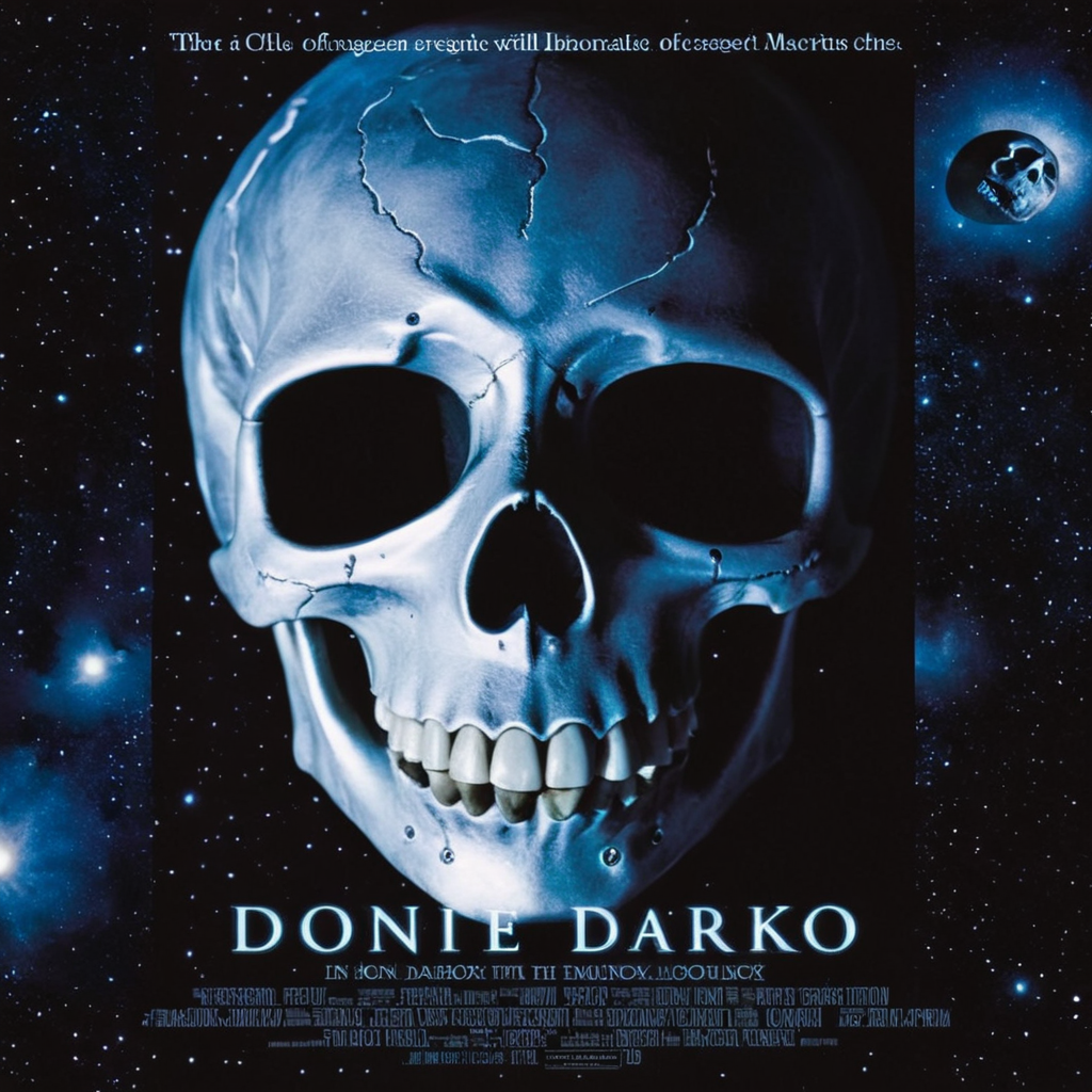 <lora:add-detail-xl:1>
<lora:detailed:0.3>
<lora:perfection style:0.3>
<lora:xl_more_art-full_v1:0.3>
 <lora:Donnie Darko film style:1>
a movie poster with a man's face and a skeleton hovering in space,male focus,multiple boys,english text,border,realistic , cinematic, film, Donnie Darko film style