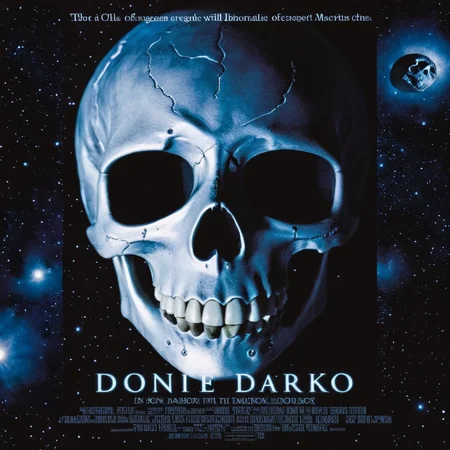 <lora:add-detail-xl:1>
<lora:detailed:0.3>
<lora:perfection style:0.3>
<lora:xl_more_art-full_v1:0.3>
 <lora:Donnie Darko film style:1>
a movie poster with a man's face and a skeleton hovering in space,male focus,multiple boys,english text,border,realistic , cinematic, film, Donnie Darko film style
