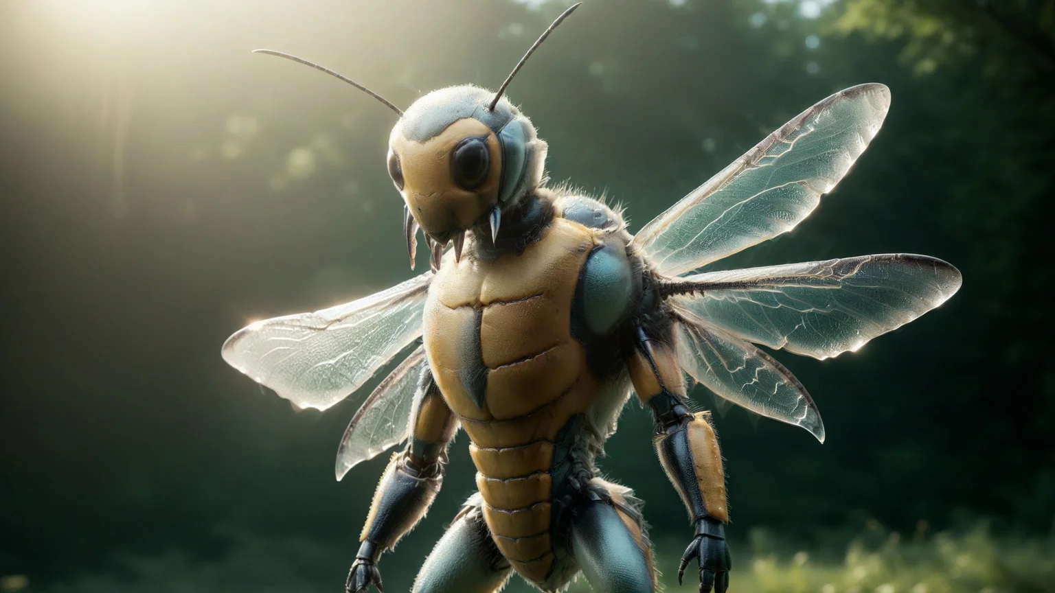 FULL BODY PIC, FAR SHOT, cinematic film still (single:1.6) (realistic:1.1) (beedrill:1.5) <lora:great_lighting:1> <lora:Ice:1.1> . shallow depth of field, vignette, highly detailed, high budget, bokeh, cinemascope, moody, epic, gorgeous, film grain, grainy <lora:DetailMaximizer:1> <lora:DrippingCheeseStyle:0.1>