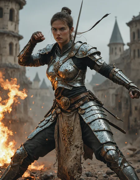1girl, warrior princess from a forgotten realm, intricate armor, ready to fight, dynamic image, combat pose <lora:Fant5yP0ny:0.3>, <lora:EldritchCandids1.1.2:0.4> <lora:real_dream_pony_realistic_lora_3:0.4> <lora:MJ52:0.3> <lora:FF.101.juggernautXL_version6Rundiffusion.LORA:0.4> <lora:JuggerCineXL2:0.3>