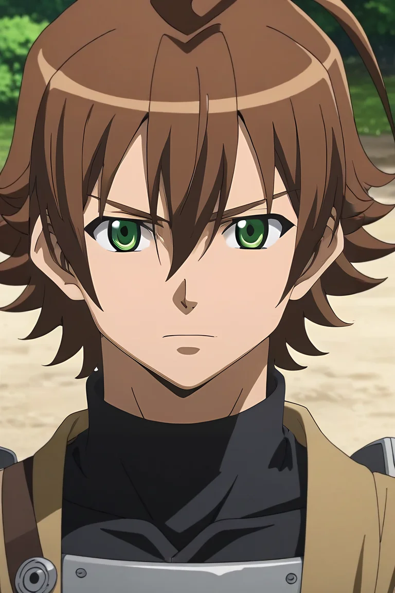 score_9, score_8_up, score_7_up, source_anime, , anime screencap, , official style, , , depth of field, 1boy, solo, male focus, <lora:tatsumi_akame_ga_kill_pony:0.84>, tatsumi_akame_ga_kill, brown hair, green eyes, short hair, hair between eyes, ahoge, ninja costume, islamic golden age, , <lora:sdxl_lightning_8step_lora:1>