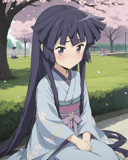 score_9, score_8_up, score_7_up, lhakatsuki, very long hair, flat chest, kimono, sitting, cherry blossoms, park, wind, blush
<lora:Akatsuki_LH_PXL:0.7>