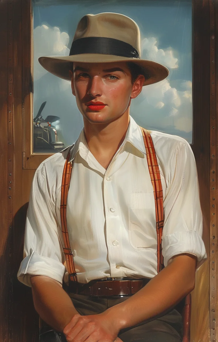masterpiece,best quality,<lora:tbh210-sdxl:0.9>,illustration,style of Art Frahm, portrait of noble man