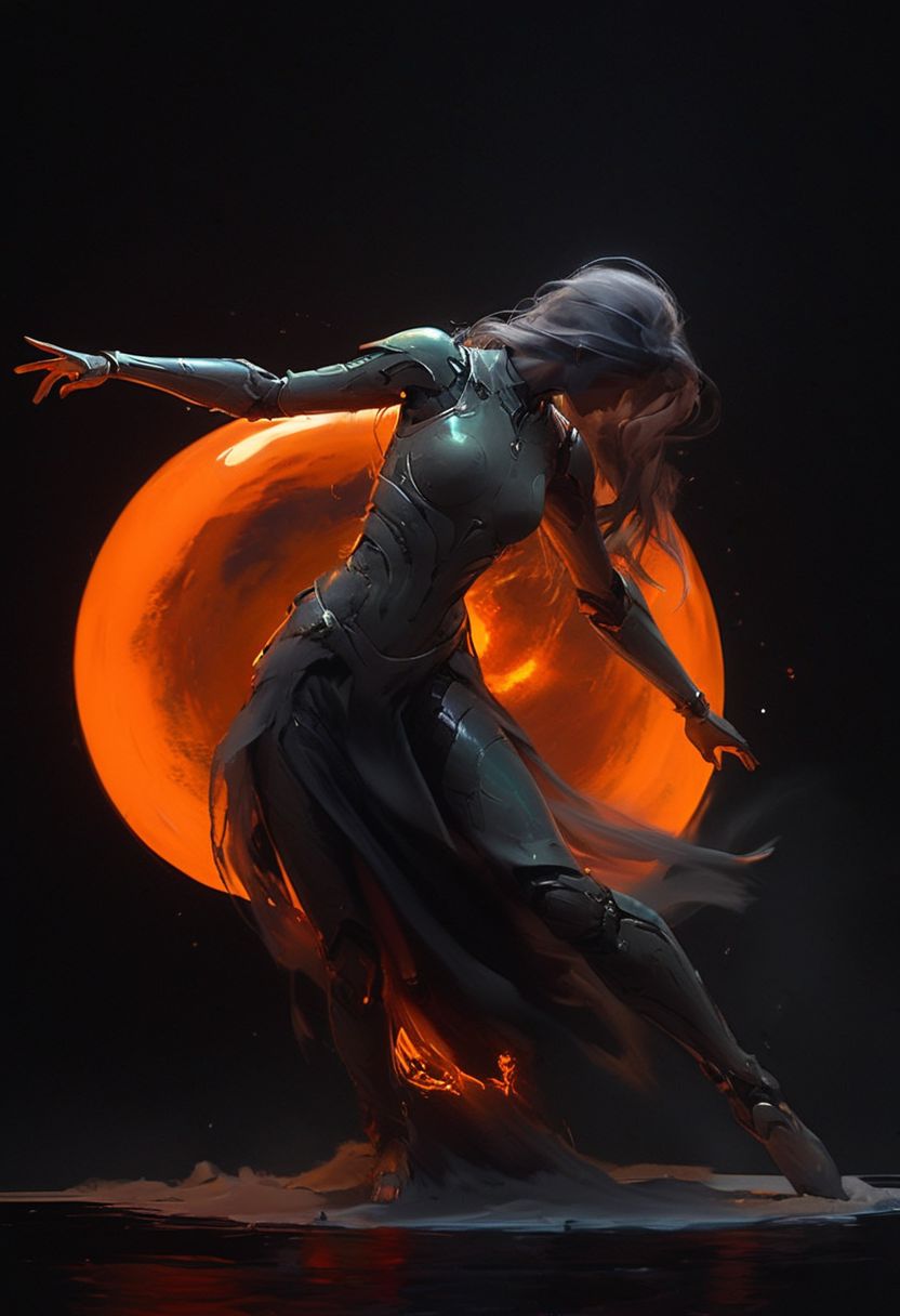 super closeup portrait, Capturing the essence of cosmic serenity and earthly vigor, depict a woman suspended in her office chair amidst the vast expanse of space. Curved Sword Slash, Her surroundings are a vibrant mix of colors, with deep blacks contrasting against vivid hues. In the distance, translucent planets in shades of grey and dark orange add to the surreal atmosphere. Her long hair billows freely in the weightlessness of space, embodying a sense of boundless freedom and graceful motion.
deep Blacks, very detailed, atmospheric haze, Film grain, cinematic film still, shallow depth of field, highly detailed, high budget, cinemascope, moody, epic, OverallDetail, 2000s vintage RAW photo, photorealistic, candid camera, color graded cinematic, eye catchlights, atmospheric lighting, imperfections, natural, shallow dof