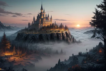 castle, landscape, sunset, nature <(score_9,score_8_up,score_7_up,score_6_up,score_5_up,score_4_up):1.0>,
<(double exposure style, mystic mayhem, occult odyssey, grudgy, crunchy, foggy and glowy):1.0>,
<(detailed matte painting, deep color, fantastical, intricate detail, splash screen, complementary colors, fantasy concept art, 8k resolution trending on Artstation Unreal Engine 5, led rgb studio quality OverallDetail):0.9>,
<lora:Double_Exposure:1>,