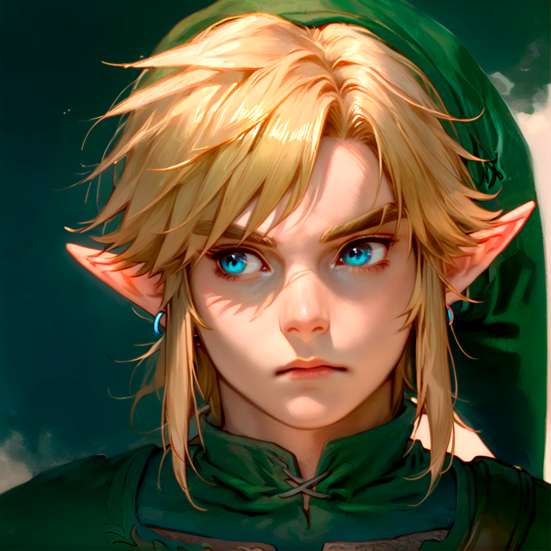 score_9,score_8_up, score_8, 
dark, brooding,
1boy, tphrlink, link, blonde hair, blue eyes, green hat, green tunic, looking away,
 <lora:Expressive_H:0.5>  <lora:Dungeons_and_Dragons_Art_Style-000003:1> <lora:tp_hero_link_tphrlnk_ponyxl_v1:1>