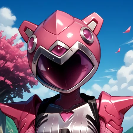 score_9, score_8_up, score_7_up, score_6_up, score_5_up, score_4_up, ((1girl, solo)),helmet, bodysuit, pink bodysuit, armor, pink gloves
BREAK 
detailed background, neo tokyo scenery, (((bust portrait)))