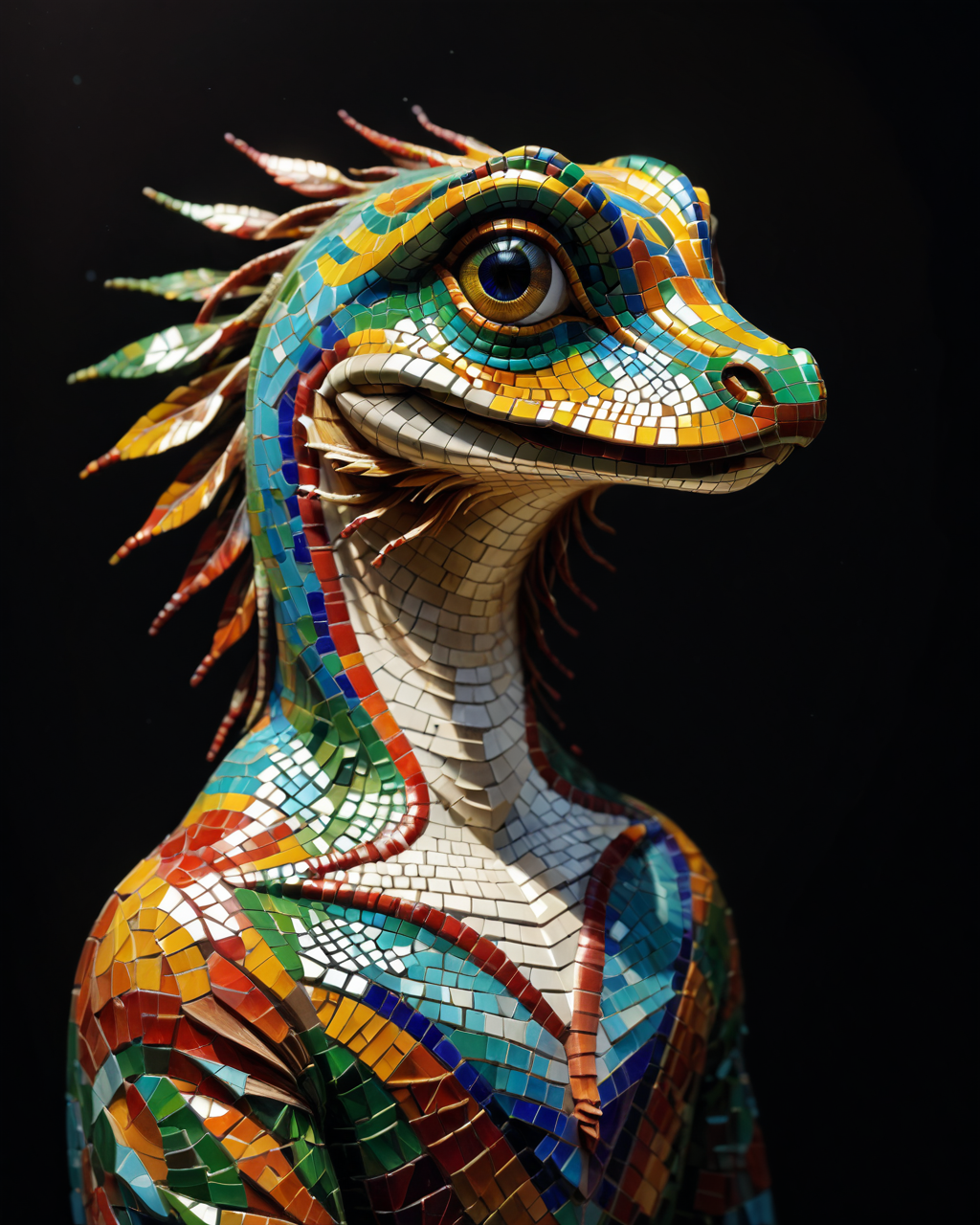 score_9, score_8_up, score_7_up, intricate details, rating_safe,
 <lora:MosaicStyle:1>,
1boy(Mosaic, made from colored stone pieces, 
gecko, 
full body, looking at the viewer, solo, smiling), black background, 
<lora:ral-chrosc-clr:0.3>, ral-chrosc-clr,
<lora:xl_more_art-full_v1:0.3>,
<lora:add-detail-xl:0.3>