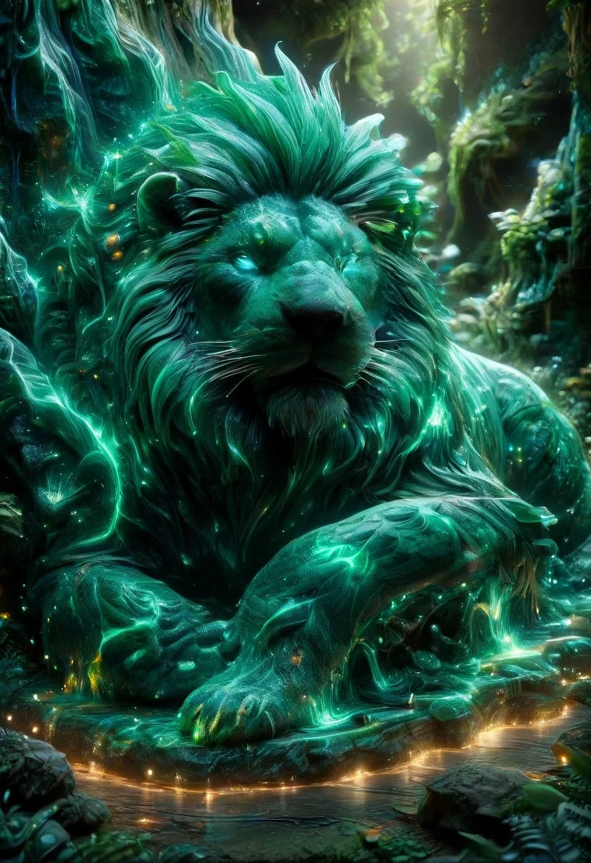 Transforming Worlds with Malachite, intricate animal sculptures, 3D render, hyper-realistic details, vibrant textures, natural lighting, by artists like Greg Rutkowski and Artgerm, showcasing a lush environment, 8k resolution, fantasy theme.
3d-rendering, concept-art, digital, dreaminess, futuristic, multimedia, sculpture, virtual-reality
concept-art, awesome full color, fantasy, epic, majestic, magical, dreamy, perspective, light and shadow, moody, epic,
beautiful, painterly, aesthetic, textural, vivid, vibrant, intricate details, highly detailed, ultra-detailed, absurdres,
ais-blmn,
malachite_style
