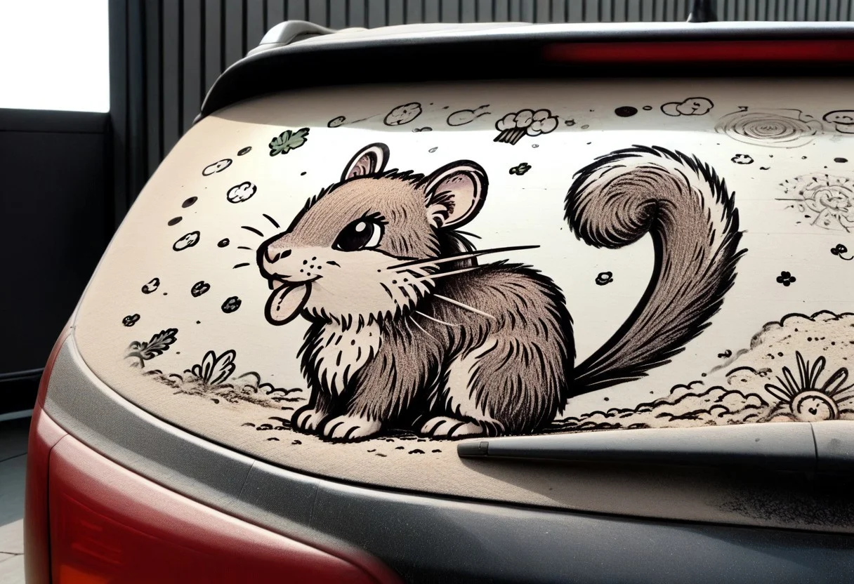 w4shm3, red car, doodle, rattata eating carrot, outline, simple, monochrome, (((view from distance)))
BREAK, masterpiece, ((detailed background)), ((dynamic background)), 8K, (masterpiece:1.5), intricate details, highly detailed, extreme detail, octane render, unreal engine, fine art, best quality, highres, (detailed face:1.5), ((full_body)), UHD, (((perfect hands))), low light, set at night