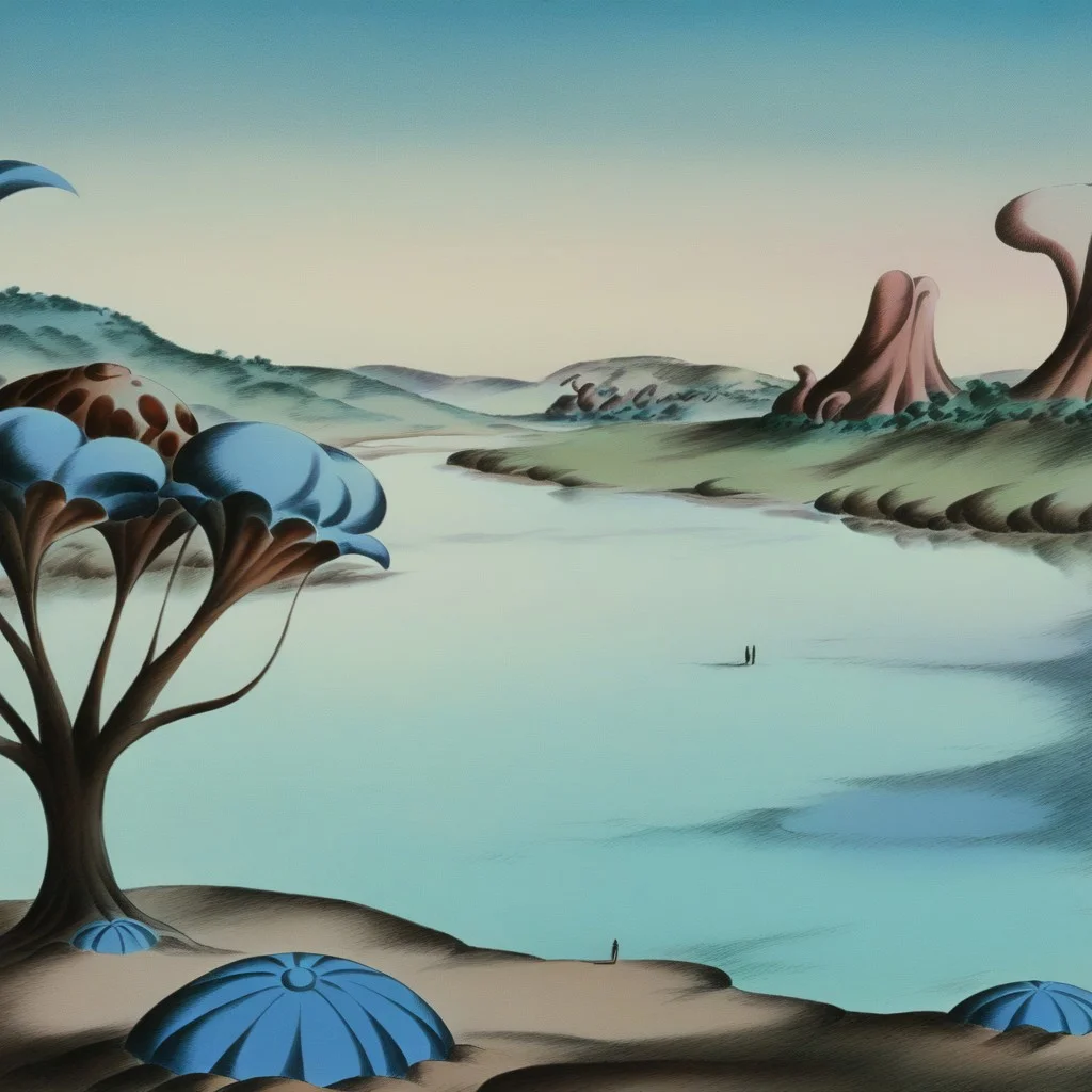 masterpiece, high resolution,8k, fantasticplanet,
scenery, landscape, water, cloud, tree, plants,