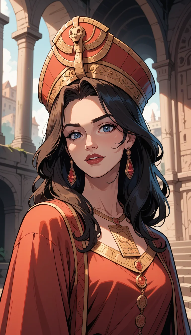 score_9, score_8_up, score_7_up, (Western Comics), Wizardess, cute, enchanting, seductive, innocent, stands majestically, ancient ruins, wearing flowing Wizards robes, pointed hat, (Portrait photo), (depth of field), (dynamic angle), (ultra detailed, high quality texture), (sharp), (artistic image)
