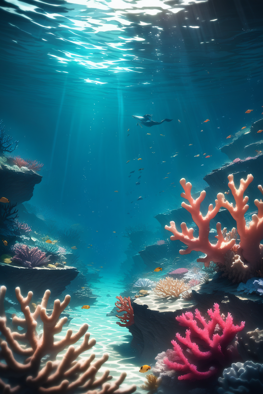 nature, water, ocean, underwater, coral reef, no humans, masterpiece, best quality
