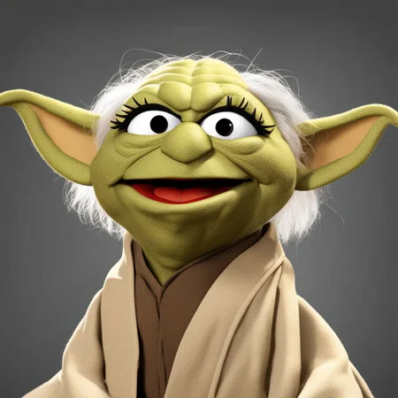 Master Yoda MuppetShow <lora:SDXL-MuppetShow-Lora-step00002500:0.8>