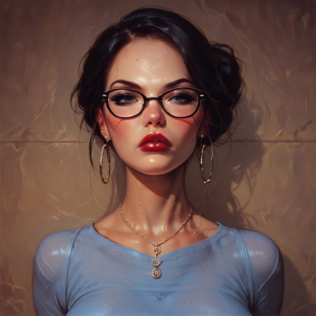 score_9, score_8_up, interesting background, masterpiece, (high quality), complex , highly detaily, solo,  in a class,  perfect face, beautiful, mature, milf, teacher, curvy, wide hips, tight skirt, glasses, serious expression, blushed, body focus