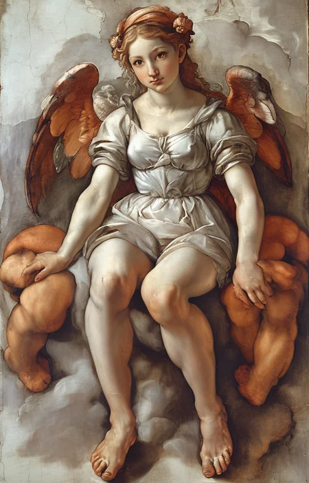 masterpiece,best quality,<lora:tbh193-sdxl:0.9>,illustration,style of Michelangelo Buonarroti, tech genius teenage girl