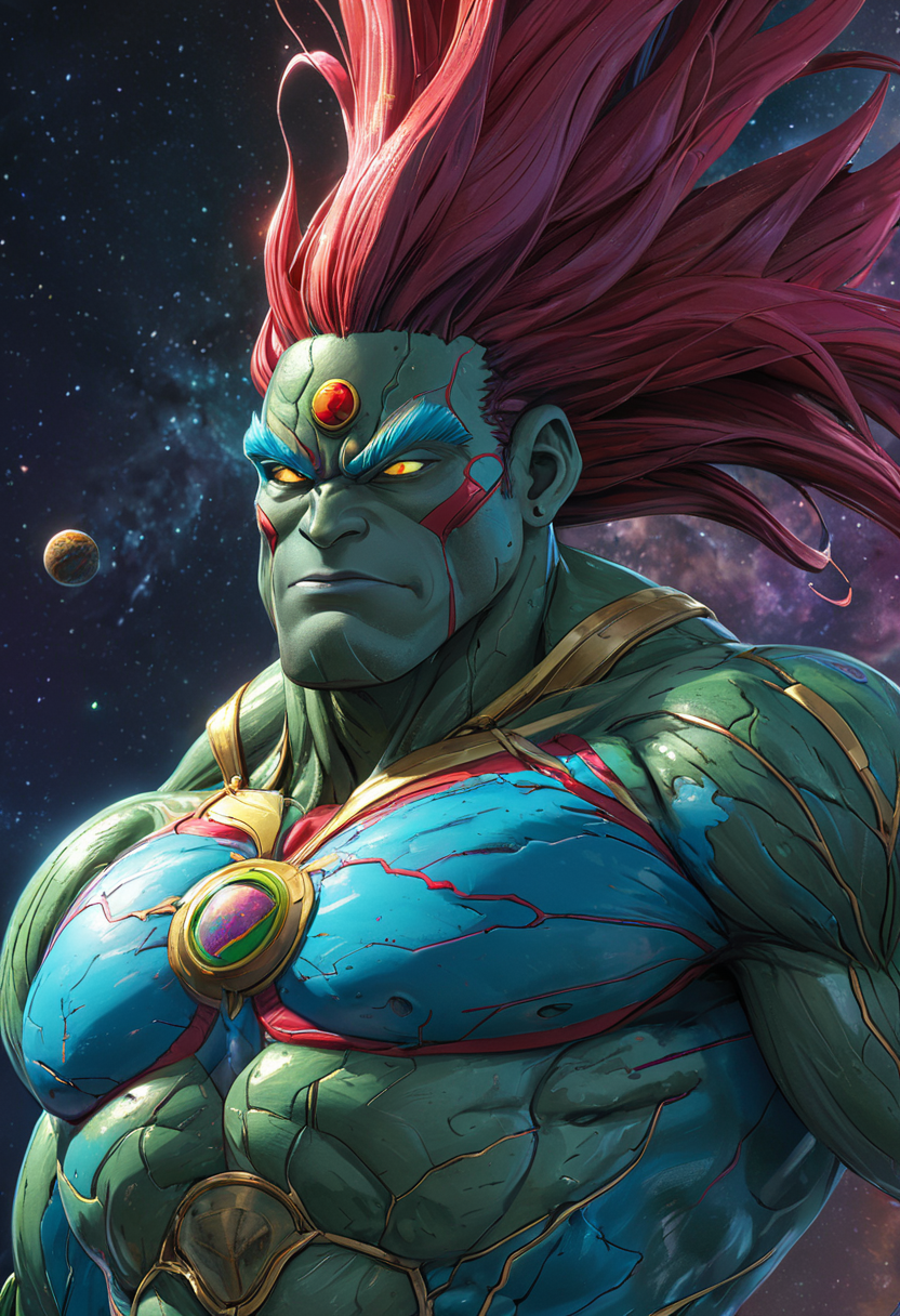 <lora:artfullyEXTRAVAGANZA_SDXL_V1:1>, artxtrvgnz, captain planet, detailed, uhd, 8k