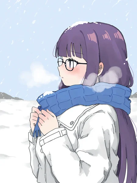 <lora:zzz3d_vpred:0.8>,
nknk.ngrms2525, <lora:ã¬ãã¬ãã«ãããã_Style_for_Noobai:0.8>,
1girl,solo,fern (sousou no frieren),blush,adjusting scarf,snow,snowing,breath,white jacket,blue scarf,,black-framed eyewear,bespectacled