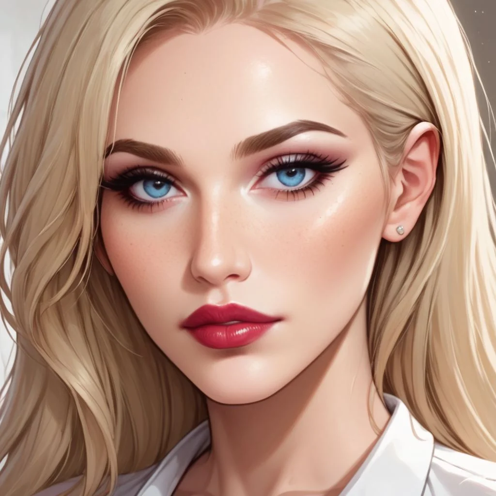 score_9, score_8_up, score_7_up, expressive, Avelina, blonde, secretary, miniskirt, seductive look, close up, zPDXL