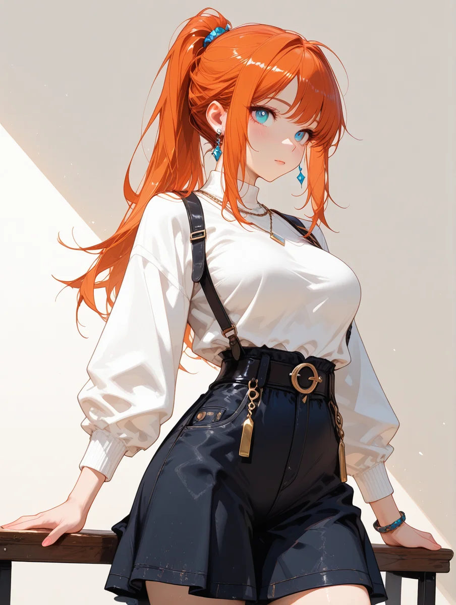 highres, very detailed, amazing quality, masterpiece,
very aesthetic,
particle effect,
masterpiece, very aesthetic, best quality, casual outfit, ponytail, simple background <lora:DetailedEyes_V3:0.8> <lora:cfg_scale_boost:0.3> <lora:CreateConcept_Illustrious:0.5> <lora:EnvyZoomSliderXL01:0.0> <lora:WaduStyle-000026:0.2> <lora:Callis_Dystopian_Sheek_Illu_Edition:0.2> <lora:ILLMythP0rtr4itStyle:0.15> <lora:Expressive_H-000001:1.0>