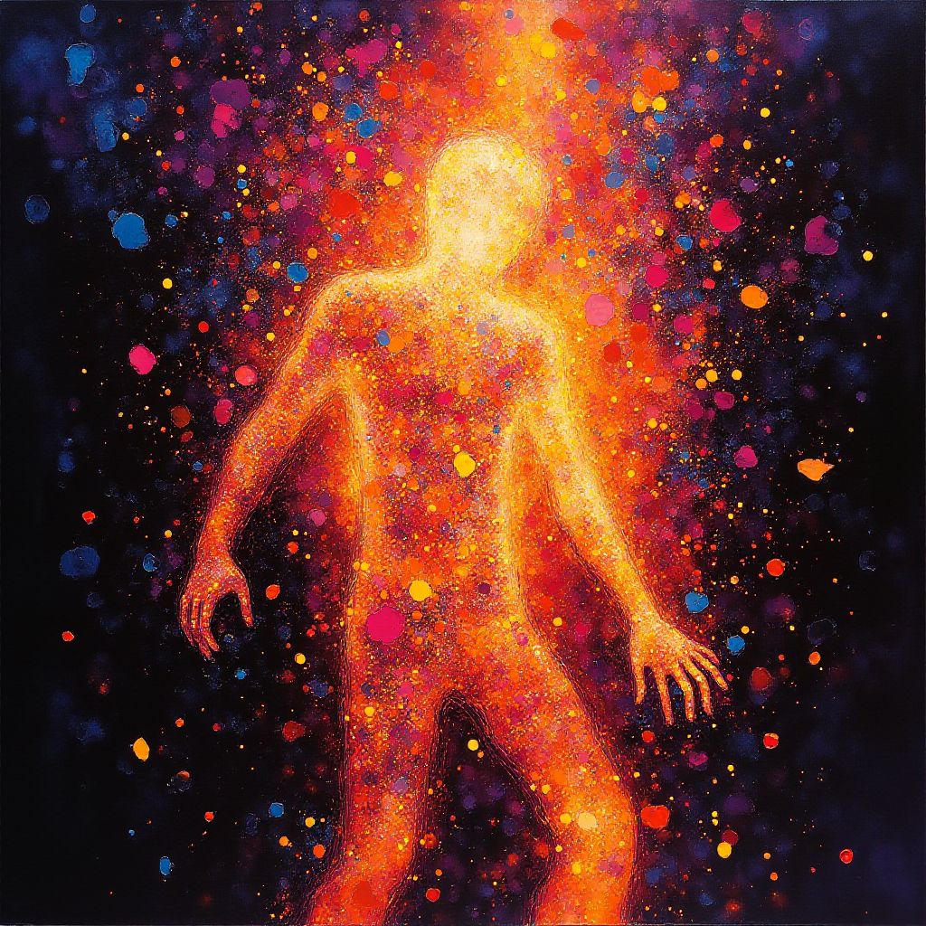 exploding copper man <lora:Midjourney_Whisper_Chromaplex_Velvet_Myst_v01:1>