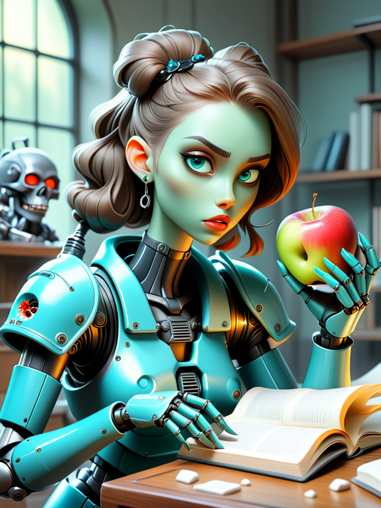 professional studio photo parody powerarmor 2cyborgs arguing (robot) over apple. treads, hilarious scene backlight, atmospheric, hard rim light, absurdres, hdr, realistic concept library reflections mixed with watercolour heavy masters and james gurney well before campfire, movie still, (late afternoon:0.91), trending Norman Rockwell featured David Foutsky above paroco by vermeer vodkaonzales and Wale by hisbert lloyd ford landings at night oilpaint by jeremy mann, afternoon long yellow sun, trending cameraflips  1 6 wings, c'thulhu on a plaid blazer white studio background dark detail, modern portrait modern
a beautiful cinematic ethereal succubus reading an empty softcoverbook with sugar skulls out ahead, volumetry (shifterwave) teal magical sparkles, dramatic  <lora:MechMaker_v1_e3:1>
