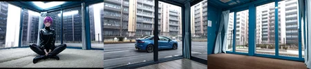 (otherworldly), highly insanely detailed, masterpiece, top quality, best quality, highres, 4k, 8k, RAW photo, (very aesthetic, beautiful and aesthetic),
1girl, asian female, facing viewer, turtleneck, pants,
<lora:MM5-v1:0.6>, blue wall, window, sitting, Magic Mirror Car, MM5, indoors,
1girl, solo,
(__lazy-wildcards/char/haircolor__),âââ