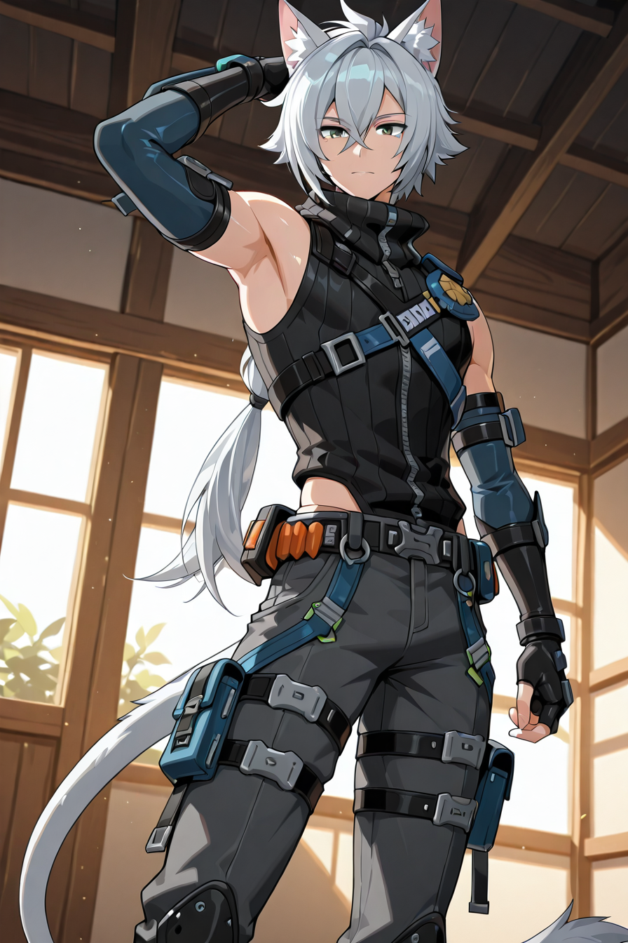 detailed background, shiny skin, posing,
<lora:zenless.il:1>,
zenless,
seth,