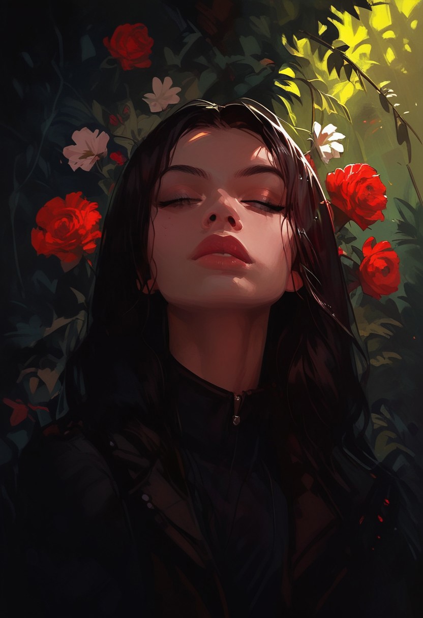 <lora:gr33nXLP:1> gr33n, solo, 1girl, long hair, plant, flower, score_9, score_8_up, score_7_up, score_6_up,(((russian style, russian aestetic))), (((russian forest)))
(((full-clothed))),
BREAK 
strange world background score_9, score_8_up, score_7_up, score_6_up, source_cartoon, rating_explicit, Expressiveh, (((((portrait, upper body))))), dynamic pose