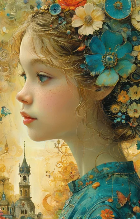 masterpiece,best quality,<lora:tbh357-sdxl:0.6>,illustration,style of Daniel Merriam tech genius teenage girl