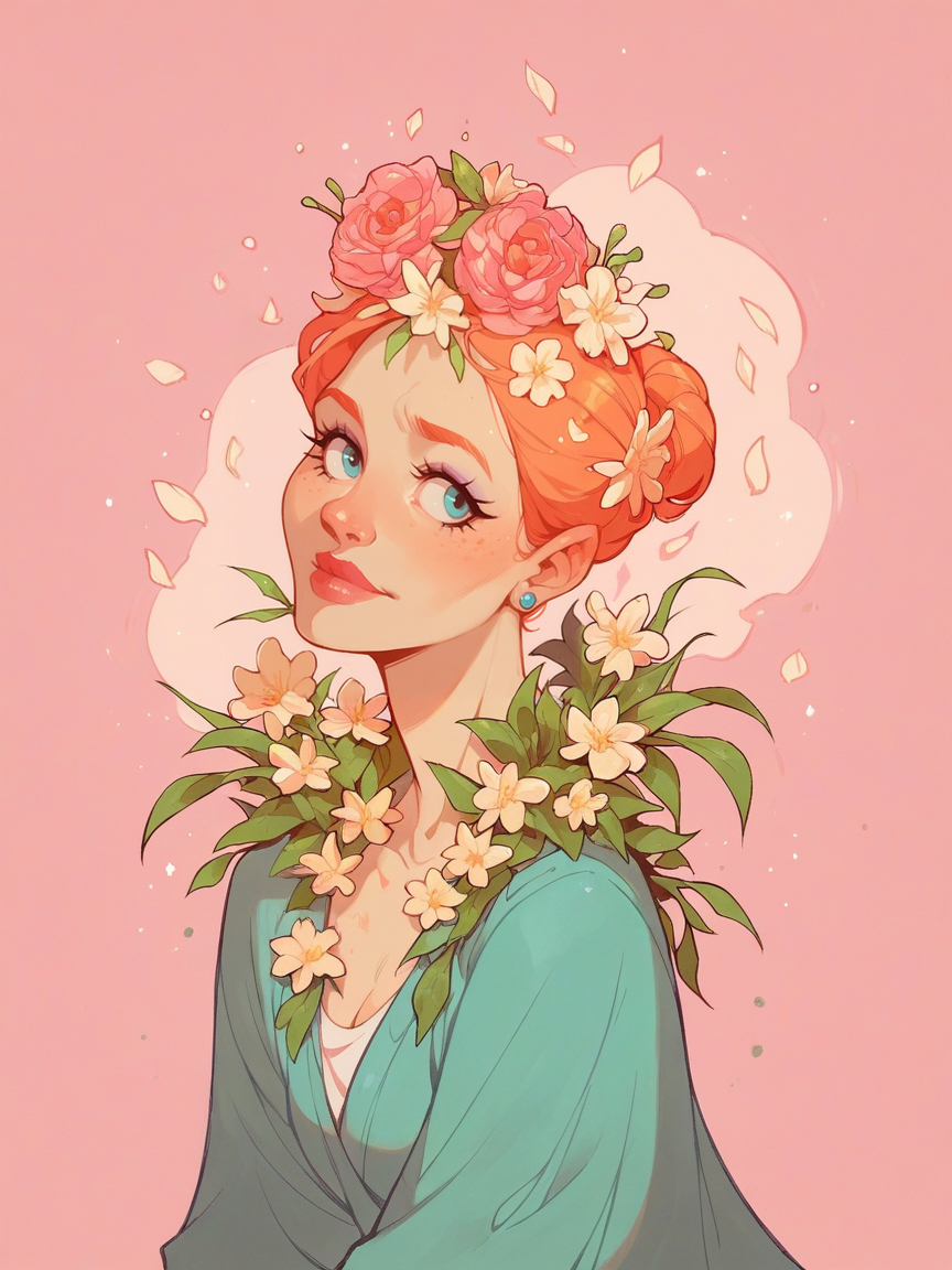 score_9, score_8_up, score_7_up, score_6_up, score_5_up,  <lora:fl33b1t3sXLP:0.8> fl33b1t3s, solo 1girl, flower