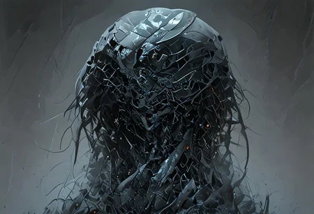 score_9, score_8_up, score_7_up, best quality, robot man, solo, mcnm, tactical helmet, teeth parts, yellow Streamlined tactical armor, armor made of snake scales, snake scales,
snake_hybrid, snake scale patterned, standing, complementary color background, mix of colors psychedelic background,SCLPT, sculpture style,realistic,snake_hybrid.marble skin,armor made of snake scales