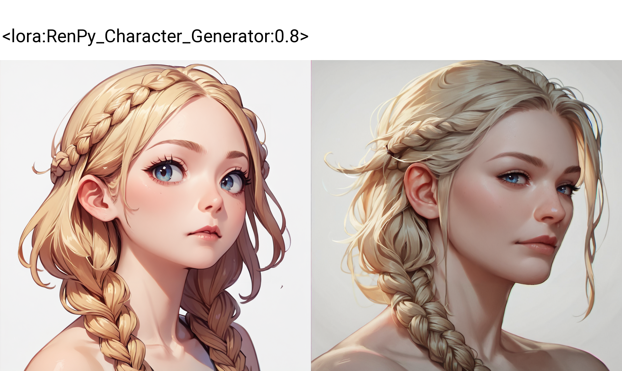 score_9, score_8_up, score_7_up, score_6_up, source_cartoon, rating_safe, realism, renpychargen, 1grl, face focus, portrait, beautiful blonde, braided hair <lora:RenPy_Character_Generator:0.8>, simple white background