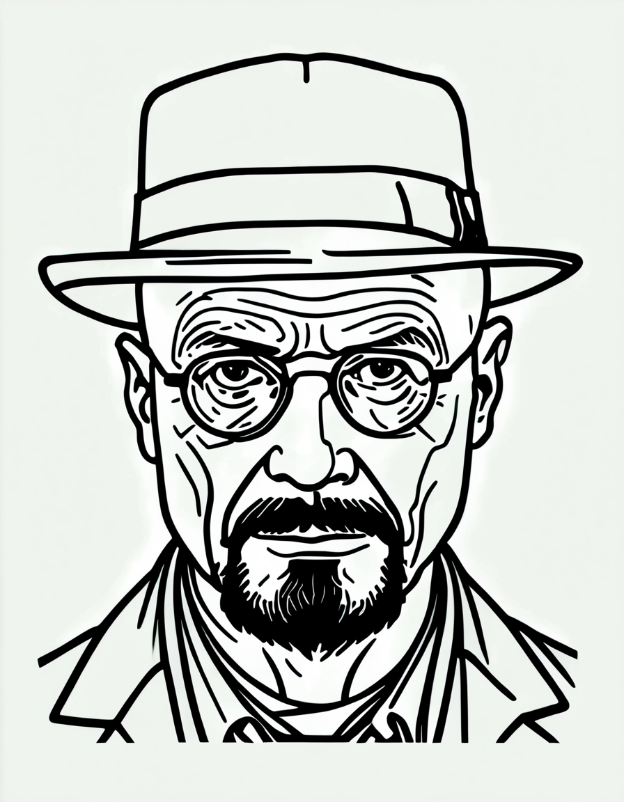 lineartlora, heisenberg, portrait