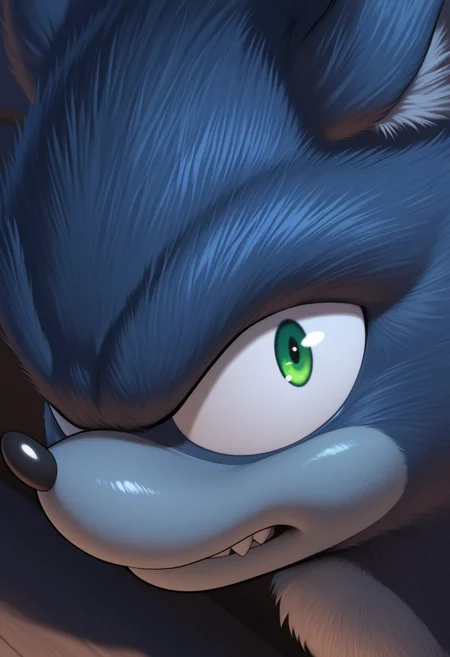 masterpiece,best quality,amazing quality, 1boy, solo, w3r3h0g, furry, green eyes, close up, side angle, looking at viewer,