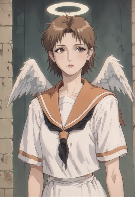 score_9, score_8_up, score_7_up, score_6_up, score_5_up, score_4_up,
BREAK
vintage, 1990s \(style\),
Long exposure photo of a angel wings, brown eyes, brown hair, haibane renmei, halo, rakka, sailor collar, school uniform, <lora:Rakka_pony:0.8>, fullbody, awardwinning, amazing details, best quality, Blurred motion, streaks of light, surreal, dreamy, ghosting effect, highly detailed, pretty, fantasy,
(natural skin texture, hyperrealism, soft light, sharp),(close-up shot) artistic photoshoot,
<lora:OldAnimeStyle_XL_v3:0.75>