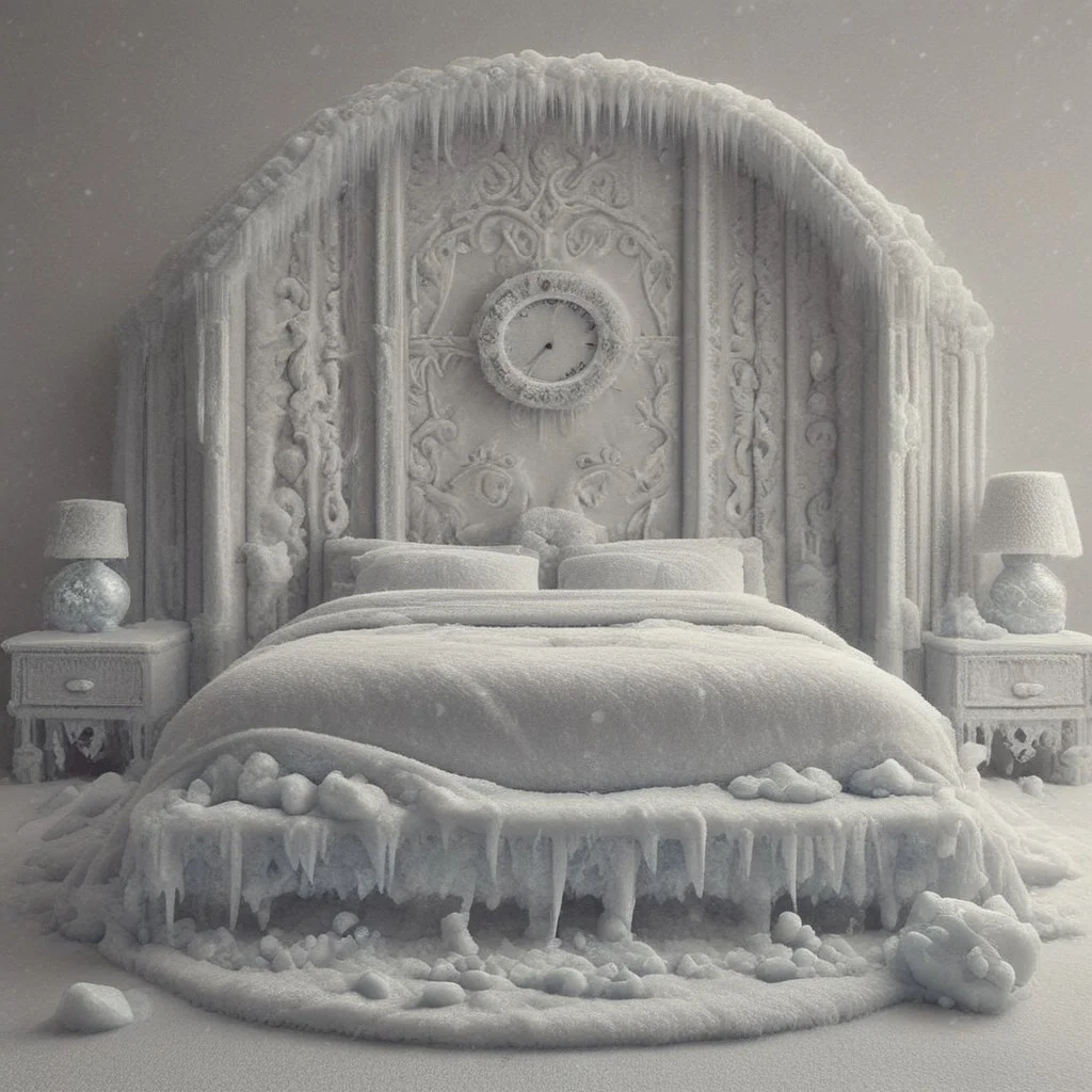 fr0stwrld, snow alarm clock, ice bedroom