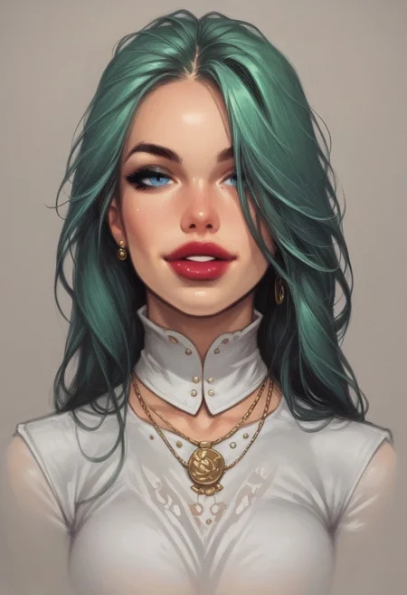 1girl, illustration, comic style, looking at viewer, highly detailed, source_comic_illustration, from front, 1girl, illustration, comic style, looking at viewer, highly detailed, source_comic_illustrationskinny, looking at viewer, 1girl, masterpiece, best quality, bloodwrackmedusa, lamia, green hair, monster girl, snake hair, <lora:Bloodwrack_Medusa:0.8> BREAK level_9, level_8_up, level_7_up, level_6_up, level_5_up, source_cartoon, masterpiece BREAK indoor, evening, candles, table, mirror, applying lipstick, l1ppy, makeup, lipstick, cosmetics, lipstick tube, red lips, applying makeup, close up, looking into mirror, reflection, <lora:l1ppyXLP_r1:0.5> BREAK in the city, medieval, fantasy, BREAK slight smile, looking at viewer, BREAK long hair, red hair, hair over one eye, big hair, BREAK best quality, depth of field, bokeh, (((full clothed))) BREAK strange world background score_9, score_8_up, score_7_up, score_6_up, source_cartoon, rating_explicit, Expressiveh, ((((upper body, portrait)))))